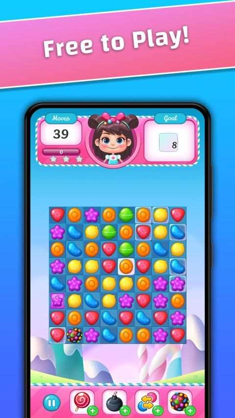 Candy 3-Match Blast - Puzzle Game screenshot 6