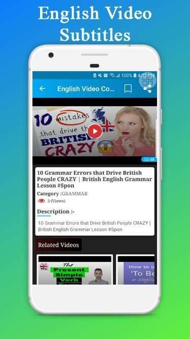 English Video with Subtitles स्क्रीनशॉट 2