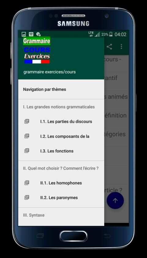 Grammaire Cours et Exercices (sans internet) screenshot 9