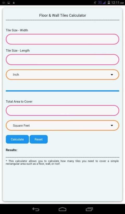 Floor & Wall Tiles Calculator screenshot 6