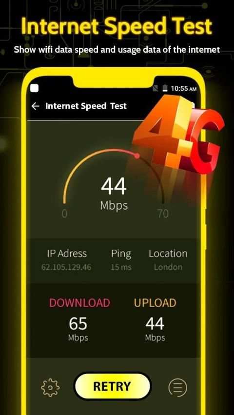Internet Speed Meter स्क्रीनशॉट 2