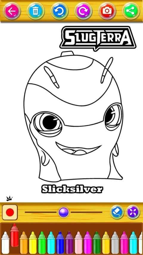 Slug Games Coloring Book for Slugterra Slug it out screenshot 1