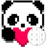 Unicorn Panda - Color By Number