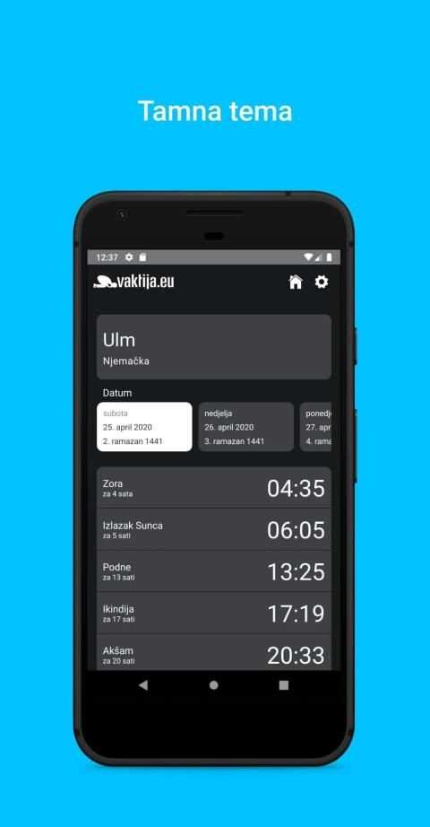 Vaktija.eu स्क्रीनशॉट 1