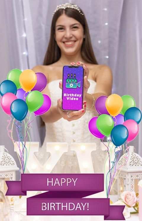 Birthday Video maker -Free screenshot 3