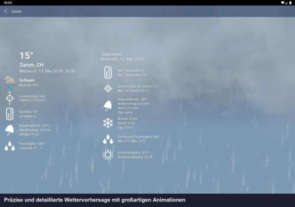 Wetter Schweiz XL PRO screenshot 5