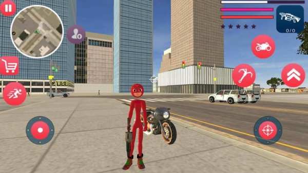 Stickman Owlet Rope Hero Pj Gangster Crime City स्क्रीनशॉट 3