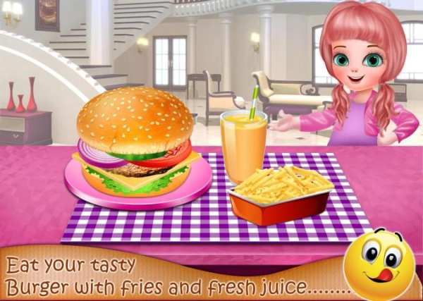 Perfect Burger Homemade Recipe - Girl Cooking Game screenshot 1