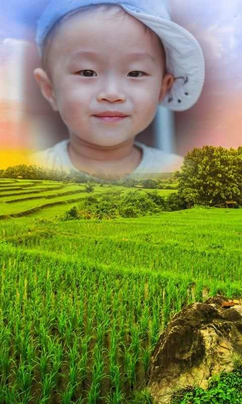 Features natural village photo frame application screenshot 8