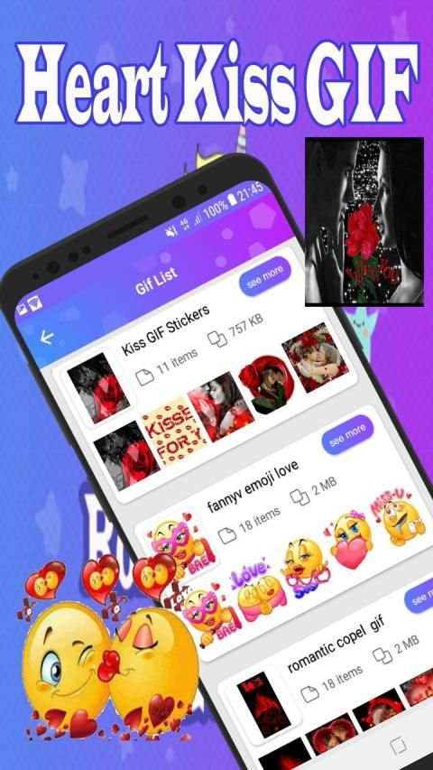 Kiss GIF Stickers For WhatsApp 2020 WAStickerApps screenshot 1