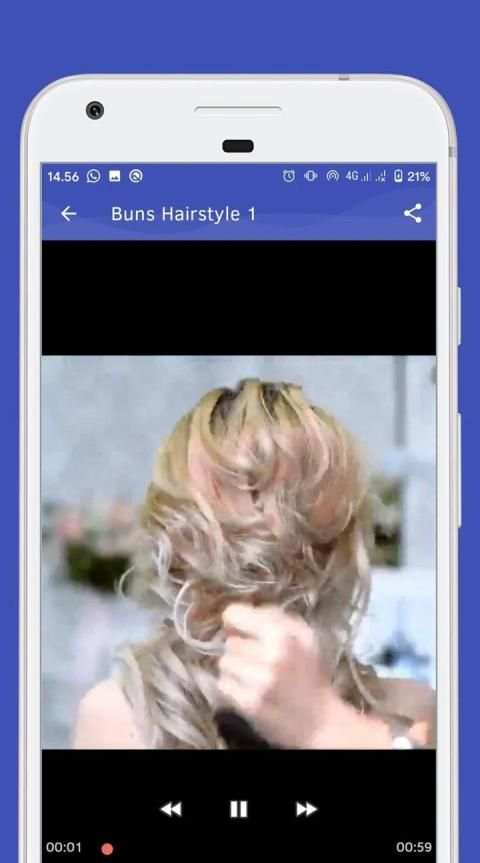 Buns Hairstyle - Video Step By Step Offline screenshot 6