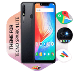 ikon launcher Theme For Tecno Spark 4 lite