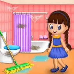 Girl Family House Cleaning: Room Cleanup Games