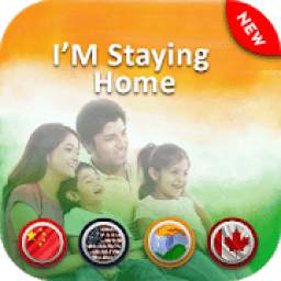 Stay Home : Stay Safe - Stay Fit Photo Editor