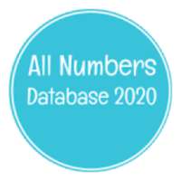 All Numbers Database 2020