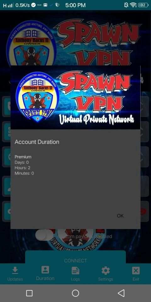 Spawn VPN screenshot 2