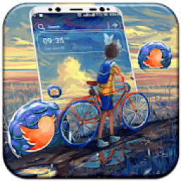 Boy Landscape Art Launcher Theme आइकन