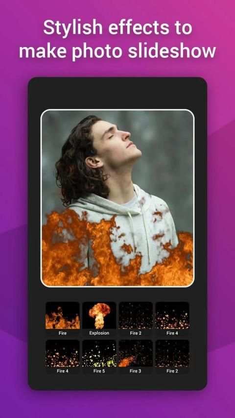 MBit Fire Effect Photo Editor Video Maker स्क्रीनशॉट 6