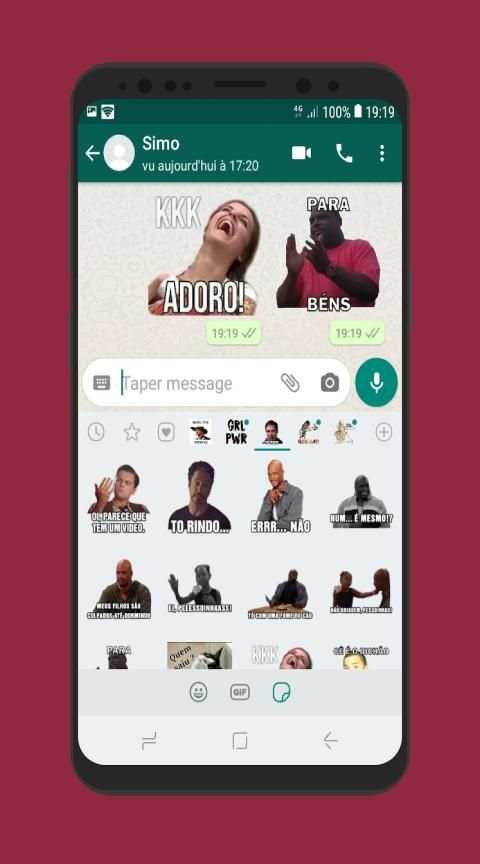 Stickers graciosos con frases para WhatsApp 2020 screenshot 8