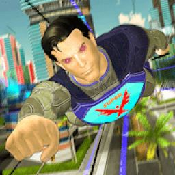 ikon Super Speed Flying Hero Game: Rescue Crime