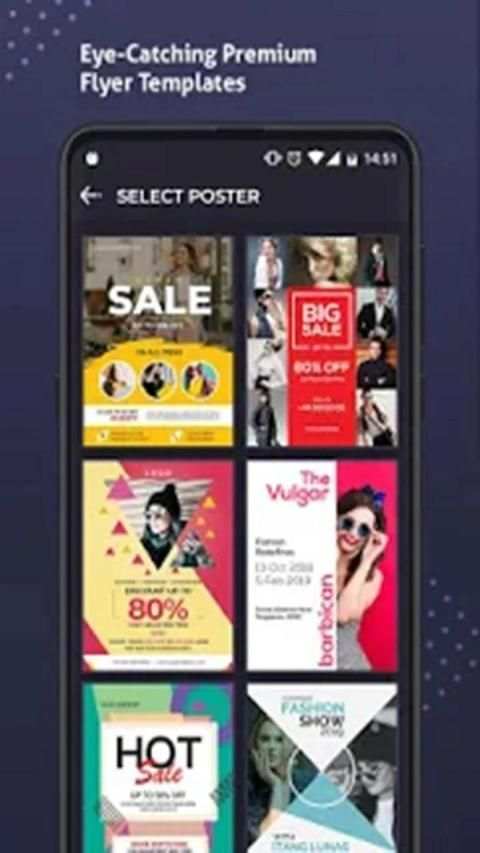 Poster Maker - Flyers, Banner, AD Pages Designer स्क्रीनशॉट 2