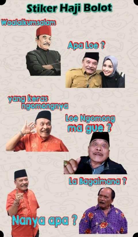 Stiker Haji Bolot - WAStickersApp screenshot 1