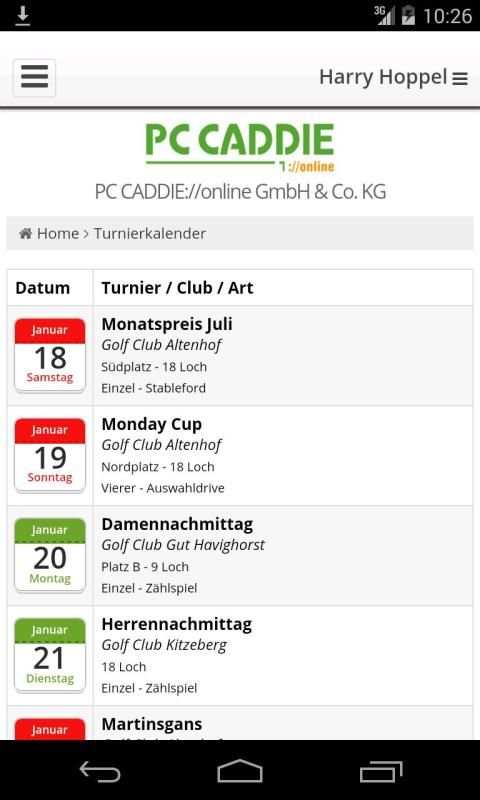 PC CADDIE Golf Club App screenshot 7
