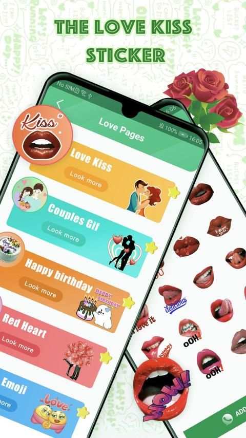 The Love Kiss Sticker screenshot 3