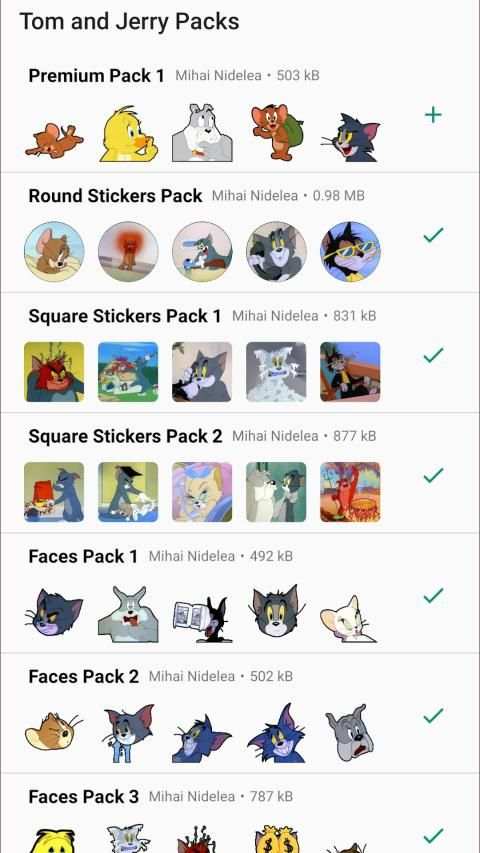 Tom and Jerry Stickers for WhatsApp screenshot 4