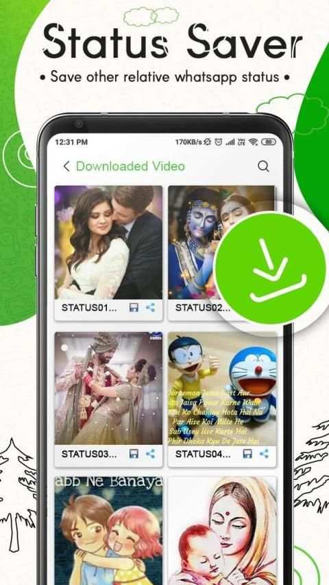 Status Saver - Downloader for Whatsapp स्क्रीनशॉट 2