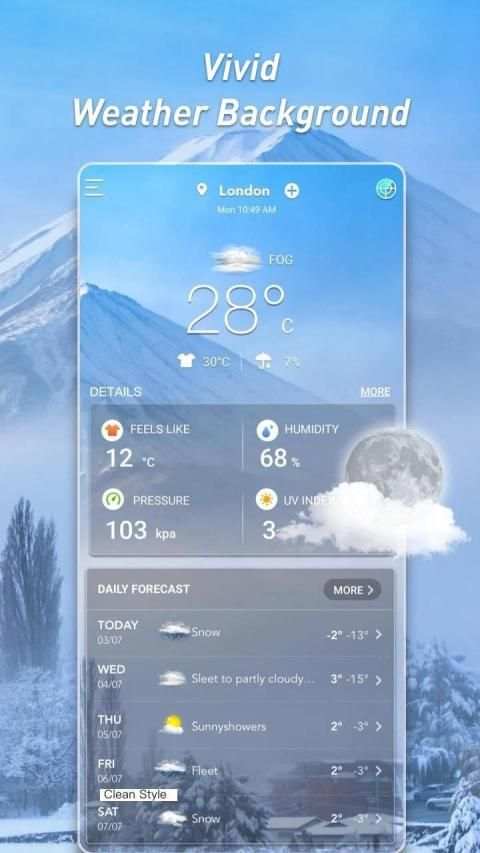 Weather Live：Weather Forecast & Radar & Widget स्क्रीनशॉट 1