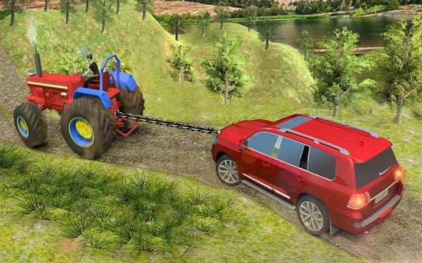 Pull Tractor Games: Tractor Driving Simulator 2019 स्क्रीनशॉट 1