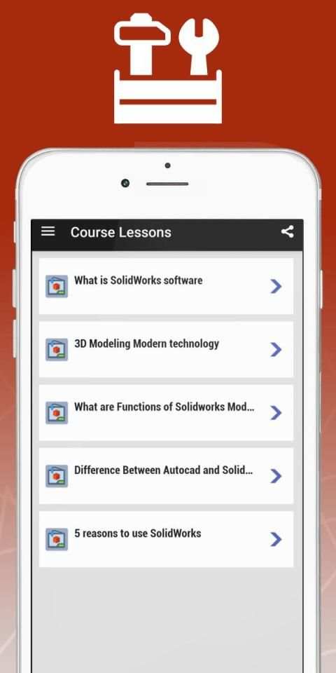 SolidWorks CAD design software guide स्क्रीनशॉट 1