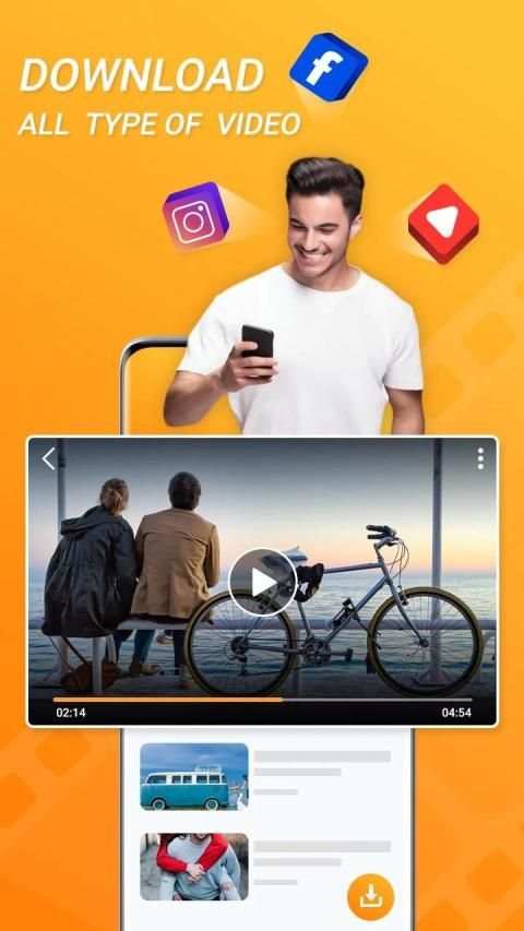 Video Downloader -All Video Downloader Fast & Free स्क्रीनशॉट 5