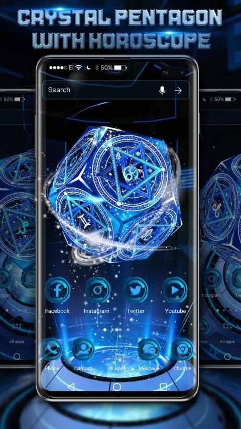 3D Neon Zodiac Wallpaper स्क्रीनशॉट 2