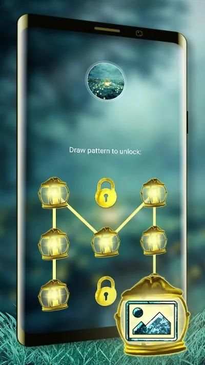 Fireflies Light Lamp Launcher Theme screenshot 2