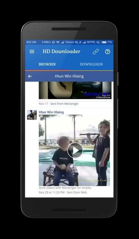 HD Video Downloader For Facebook screenshot 3