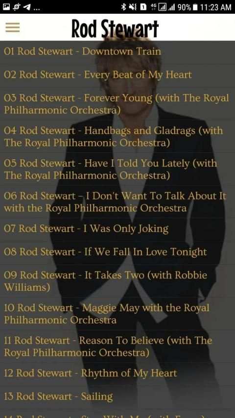 Songs of Rod Stewart screenshot 1