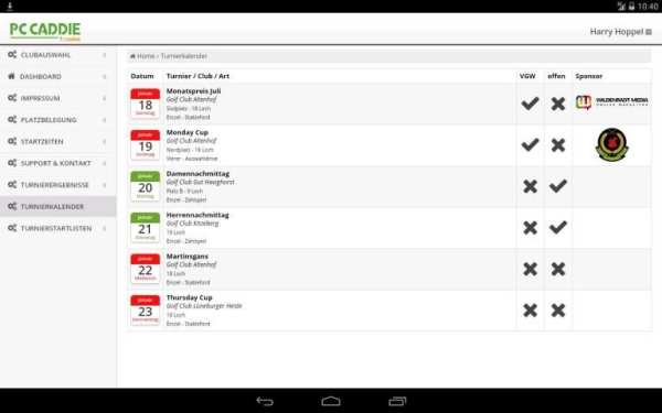 PC CADDIE Golf Club App screenshot 3