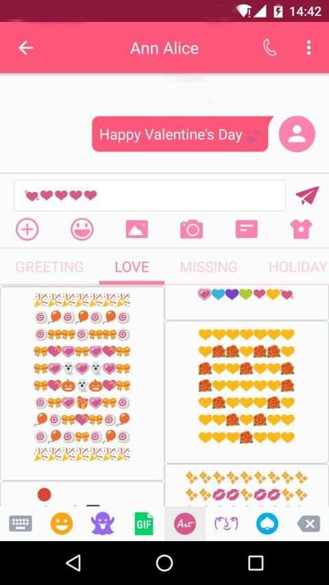 Love Art - Emoji Keyboard स्क्रीनशॉट 4