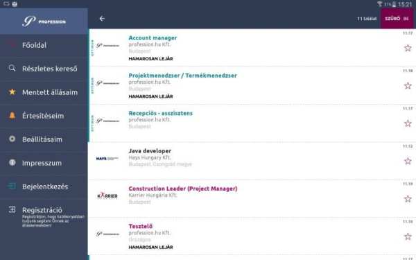 Profession - állások azonnal screenshot 3