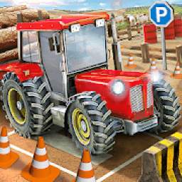 Farming Tractor Trolley Parking: Tractor Driving