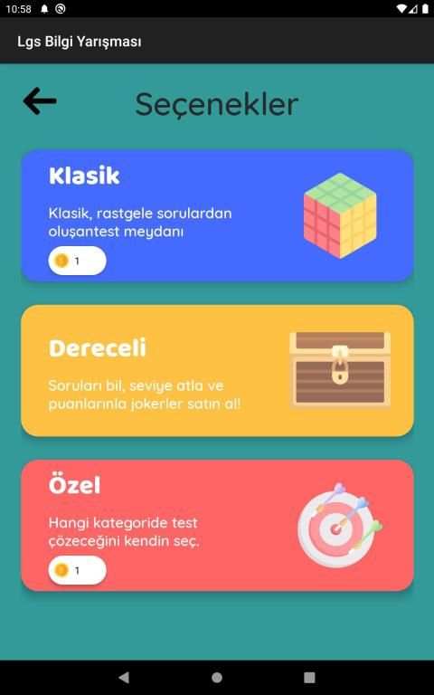 Lgs Tüm Dersler Bilgi Yarışması 8. Sınıf testleri screenshot 4