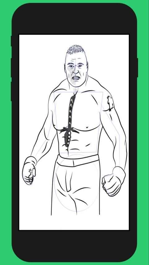 How To Draw WWE Superstars Step By Step screenshot 5