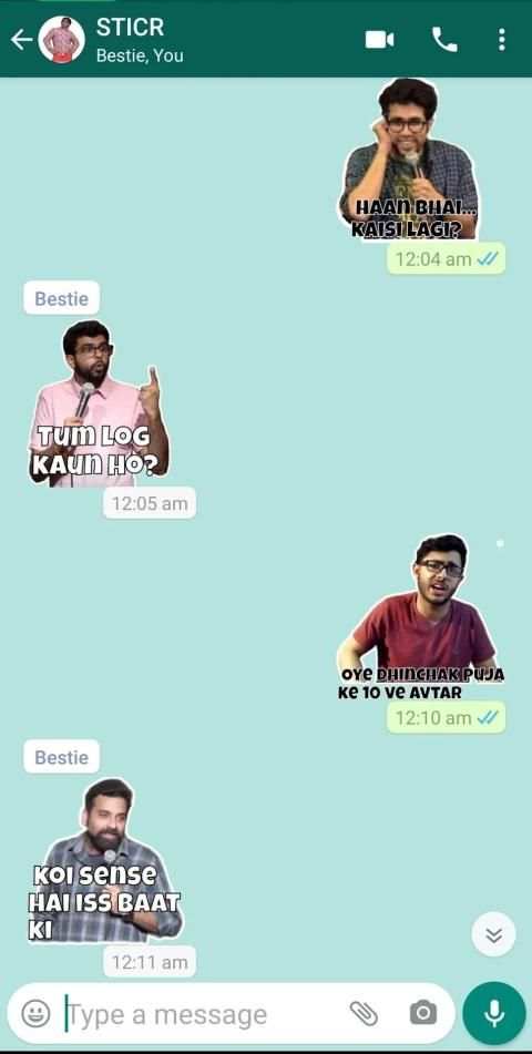 STICKR: All in one Hindi WhatsApp stickers screenshot 8
