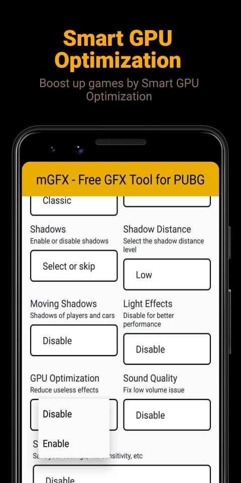 mGFX - Free GFX Tool for PUBG screenshot 4