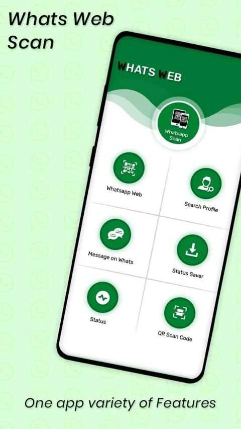 Whatsweb web scan - Status saver App स्क्रीनशॉट 1