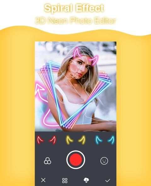 Spiral Effect - 3D Neon Photo Editor screenshot 7