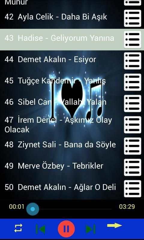Türkçe Pop Müzik internetsiz 2019 (61 şarkı) screenshot 1