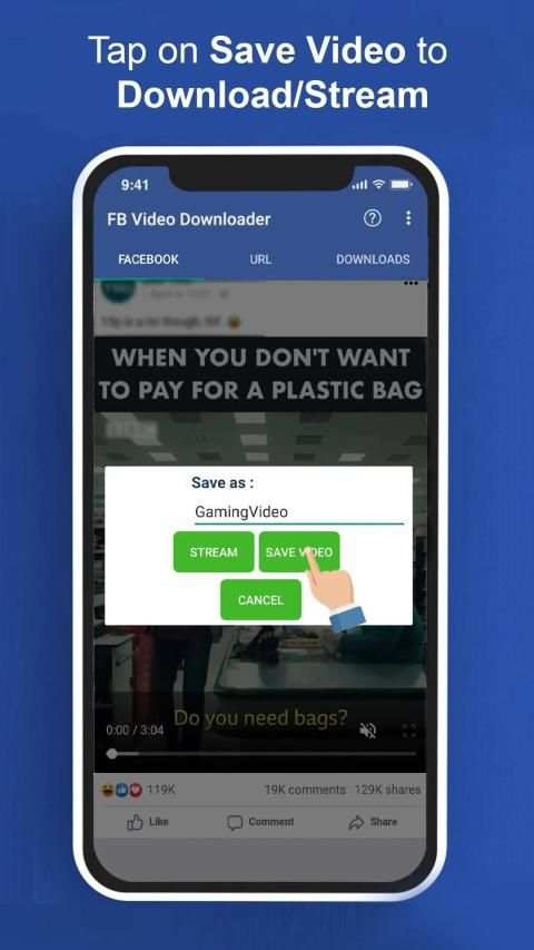 FB Video Downloader HD - Facebook Video Saver स्क्रीनशॉट 3